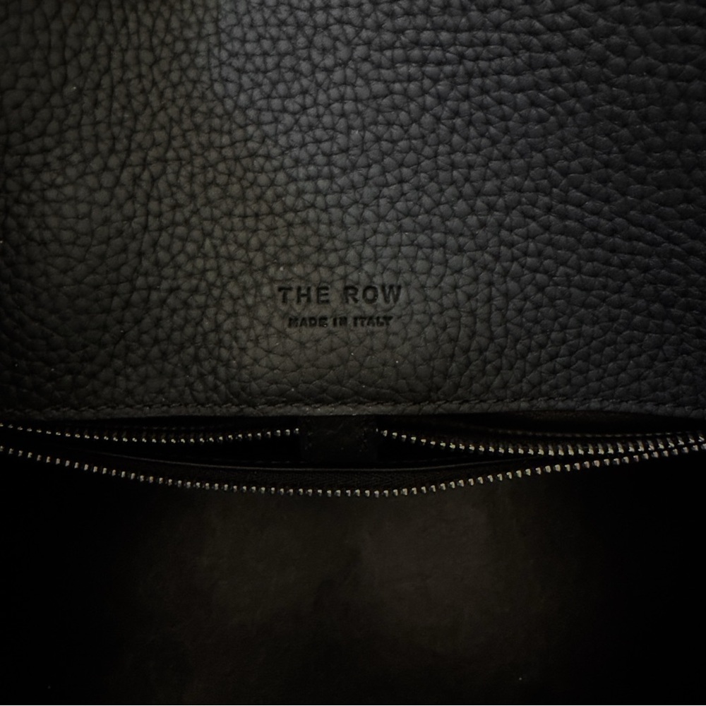 The Row Margaux Shoulder 12 Bag in Black Leather - Picture 4 of 11